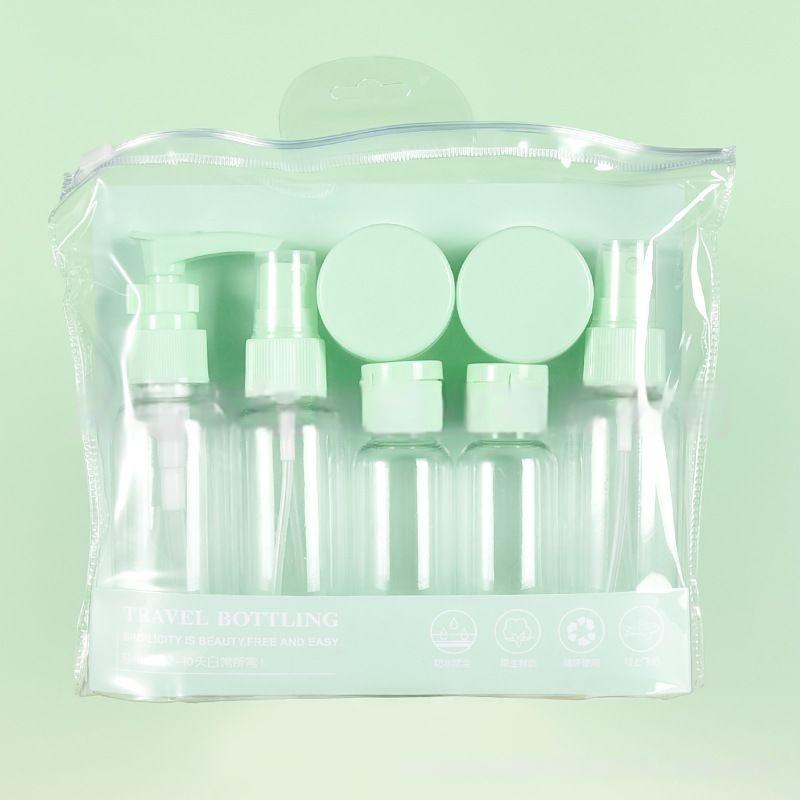 7 шт. дорожные бутылки дорожный многофункциональный диспенсер для хранения туалетных принадлежностей набор для прессования образцов бутылка-распылитель бутылка-распылитель портативный прессованный распылитель