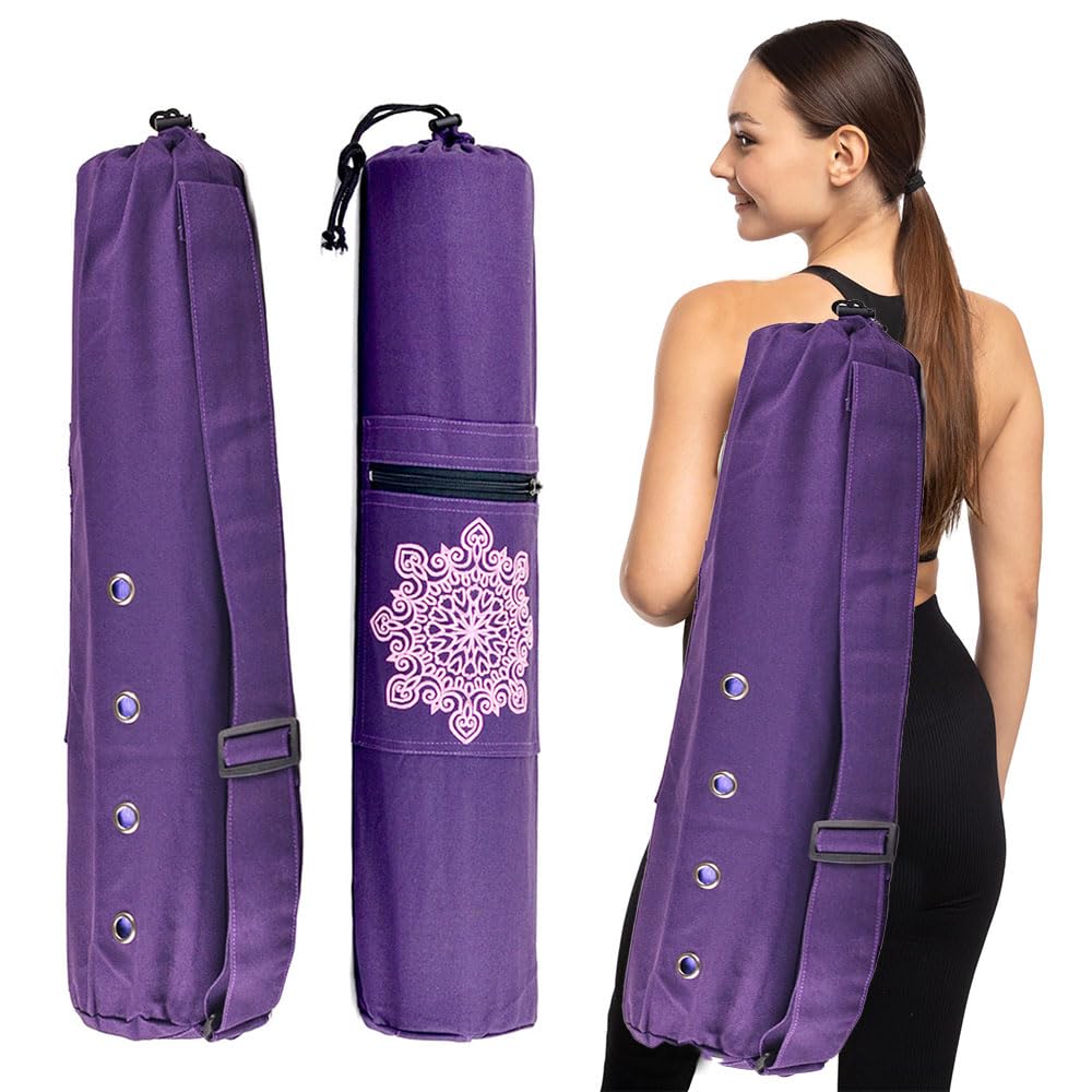 Yoga Mat Yoga Mat Storage Yoga Mat Yoga Canvas Storage and Easy To for Home Use Bag, Bag, Backpack, Handbag, Bag, Wear-Resistant Breathable, Carry,