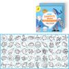 50 sheets Cartoon Paper Coloring Book Multi Theme Graffiti Doodles Book Animal Food Montessori Drawing Toys Christmas
