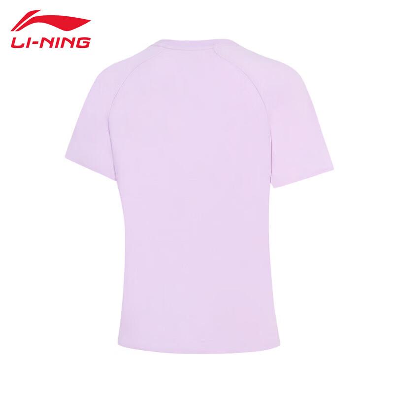 Li-Ning 2026 Женская футболка с коротким рукавом для бега и комфорта ATSW414