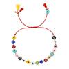 2025 Year of the Snake Lucky Red String Handmade Beaded Bracelet Set with Evil Eye for Couples