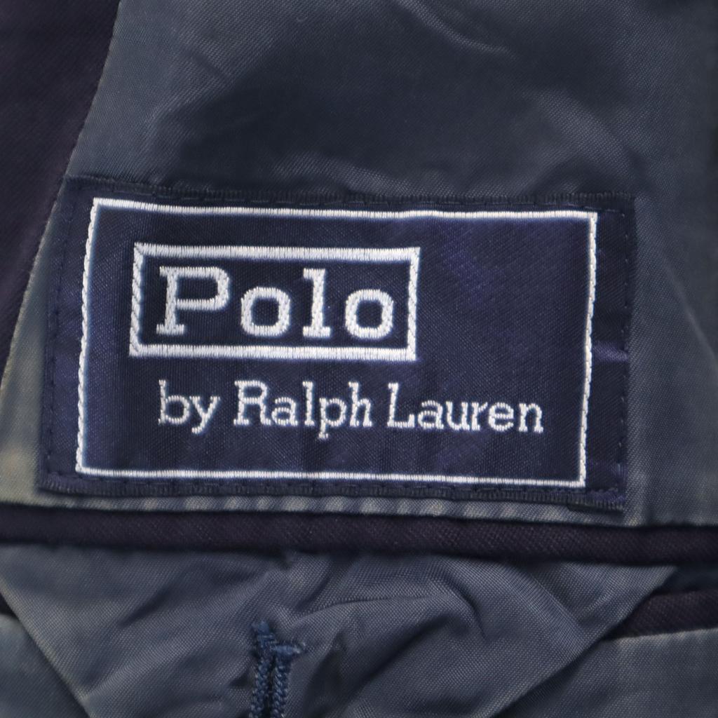 Polo by Ralph Lauren Сделано в Японии шерстяной приталенный пиджак AB4 Темно-синий Мужской Б/у