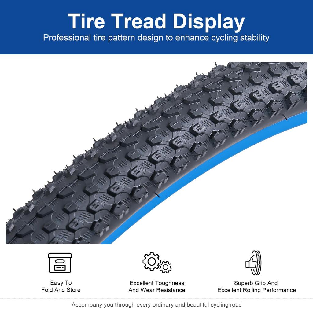 Покрышка FengCan 29x2.10, 29x2.10 54-622 Велосипедная покрышка, Подходит для 29-дюймовых горных и кроссовых велосипедов, Ширина сечения 2,10 дюйма (BQ048)