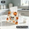 1pc Tissue Box, SPOOKY HALLOWEEN SKULL PUMPKIN SPIDER Pattern, 2D Flat Printing, Made from Tough Polyester, Easy To Carry, Napkin Box, for Kitchen Cou