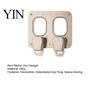 Industrial Style Key Organizer Wall Mounted Hanger with Aircraft Seat Belt Buckle Design for Entryway, Minimalist Alloy Detachable Holder Rack