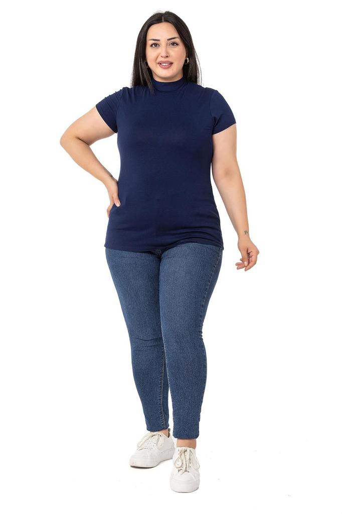 Женский стиль, боди большого размера, боди больших размеров, полуводолазка с коротким рукавом, вискозное боди изумрудного цвета