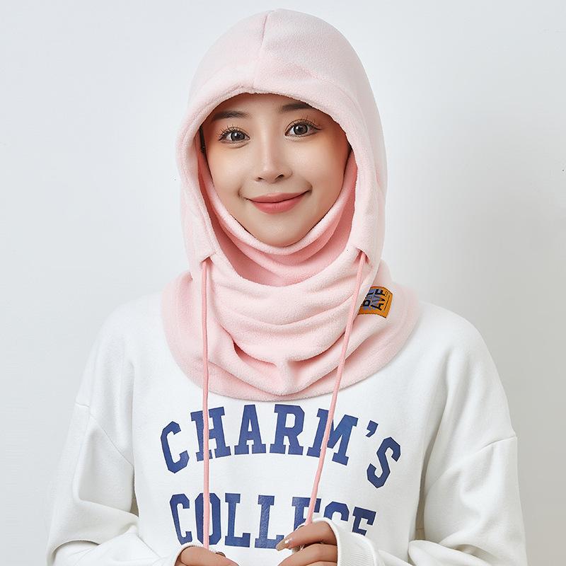 Men and Women Outdoor Cycling Masks for Neck Protection and Cold Protection Integrated with Velvet Face Protection Ski Pullover Hat