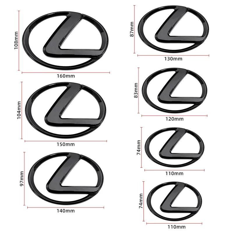 3D ABS Car Front Rear Emblem For Lexus IS250 CT200H GS300 NX200 GS350 IS200 IS300 ES200 ES300 GX470 RX400 Trunk Badge Sticker