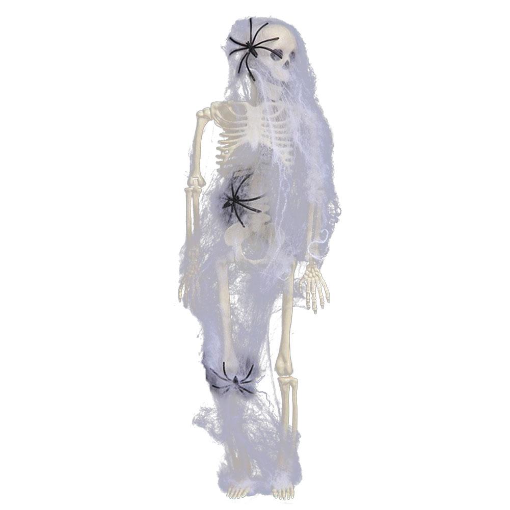 40/90 см Хэллоуин Скелет Сустав для Дома с привидениями Кладбище Хэллоуин Ужас Украшение Регулируемый Скелет Всего Тела Пояс Декор