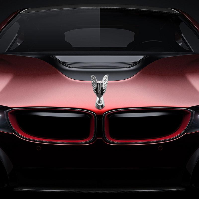 Hood Ornament Wings Angel Wings Metal Car Front Bonnet Stand 3D Car Modification Accessories For All Types Of Cars Bonnet Motorc