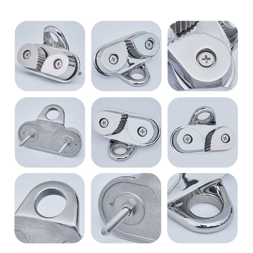 Practical Sailing Sailboat Stainless Steel Rope Clamp Matic Fairlead Marine Hardware Fast Entry Cam Cleat Kayak Boat Cleats