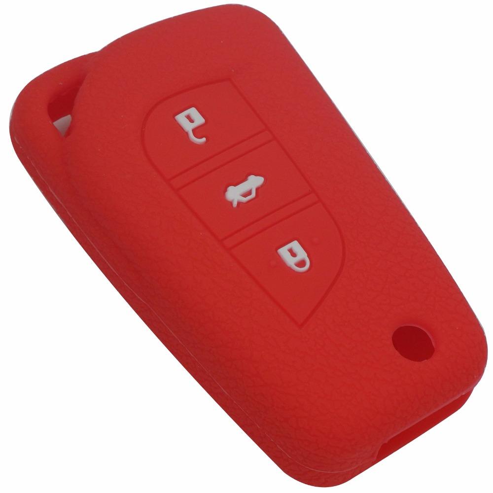 Jingyuqin Remote Car-Styling силиконовый складной чехол для ключа для Toyota Camry Highlander Corolla Prado REIZ Crown RAV4 Protect