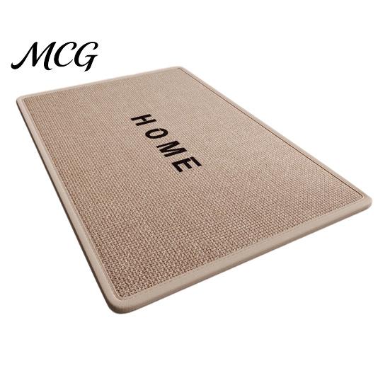 Machine Washable Mat Minimalist Bathroom Rug, Absorbent Non-Slip Floor Mat, Rectangular Door Textured Backing Rug for Home Entrance Bedroom