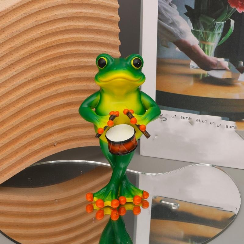3D Фигурки весенних лягушек для сада Металлические арт-украшения с защитой от ржавчины ко Дню Матери или для семейного двора