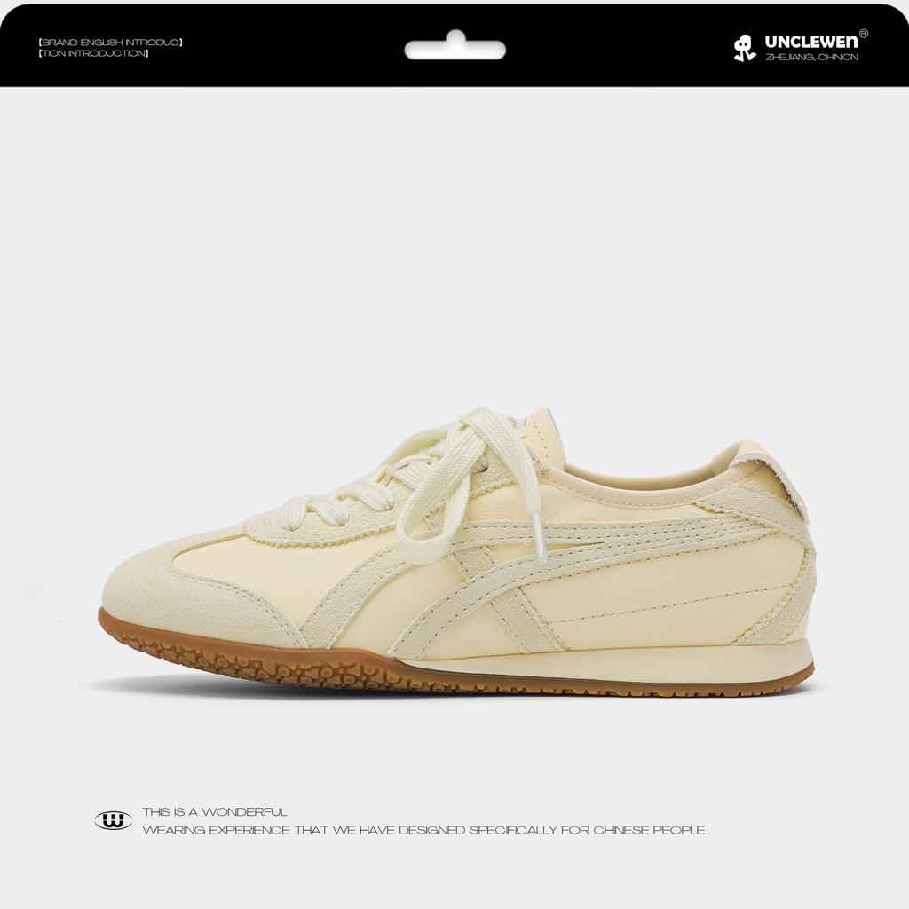 "Luo Fansen" Is Heartbroken Sister~ Leather Forrest Gump Training Shoes for Women's Leisure Summer New Breathable Little White Shoes for Women