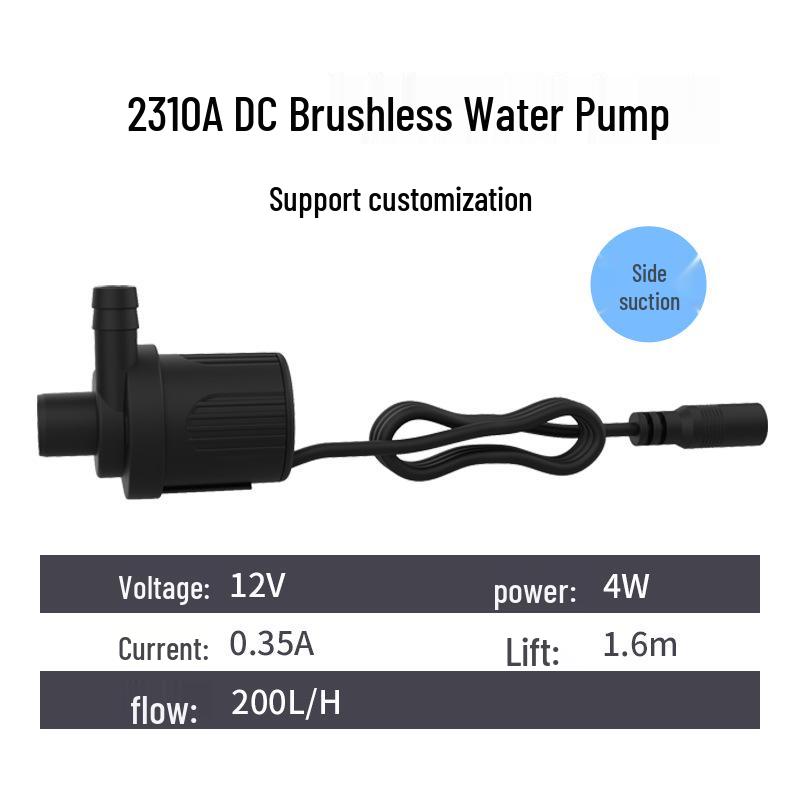 2024 Mini DC12V Brushless Water Pump for Soilless Culture & Ice Makers