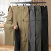 DIBINZE Men's Plus Size Breathable Straight-Leg Stretch Cargo Pants