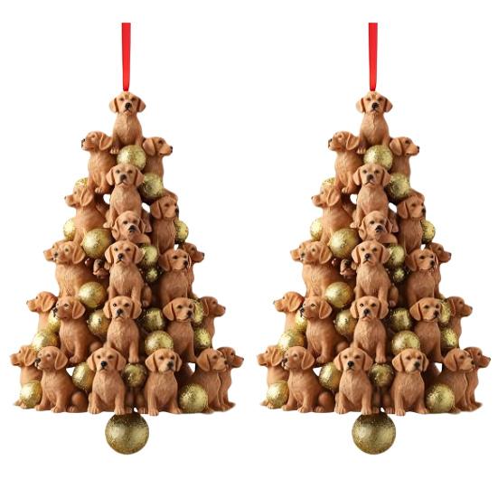 Подвеска-пирамидка с животными, Подвеска на новогоднюю елку с животными, 2D акриловое подвесное украшение для рождественской елки, брелок для рюкзака, для автомобиля