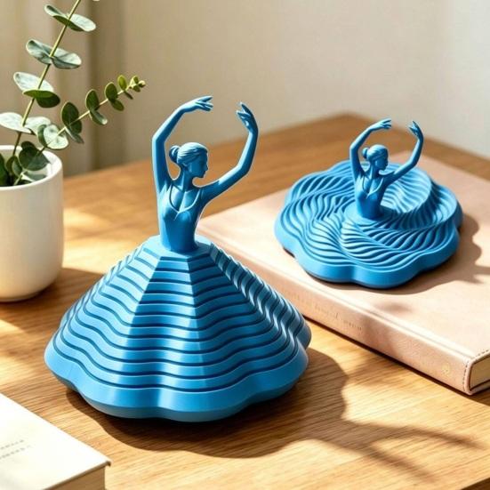 3D-печатная вращающаяся балерина, фиджет-игрушка, танцор балета, спиннер, спиральная сенсорная игрушка для снятия стресса, украшение для дома, офиса, рабочего стола
