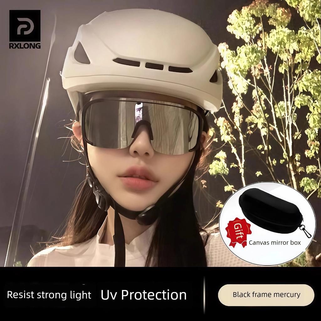 Cycling Windproof Goggles Can Be Worn over Glasses, Men's Cycling Glasses, Adult Sunglasses, Bicycle and Motorcycle, Day and Night Use