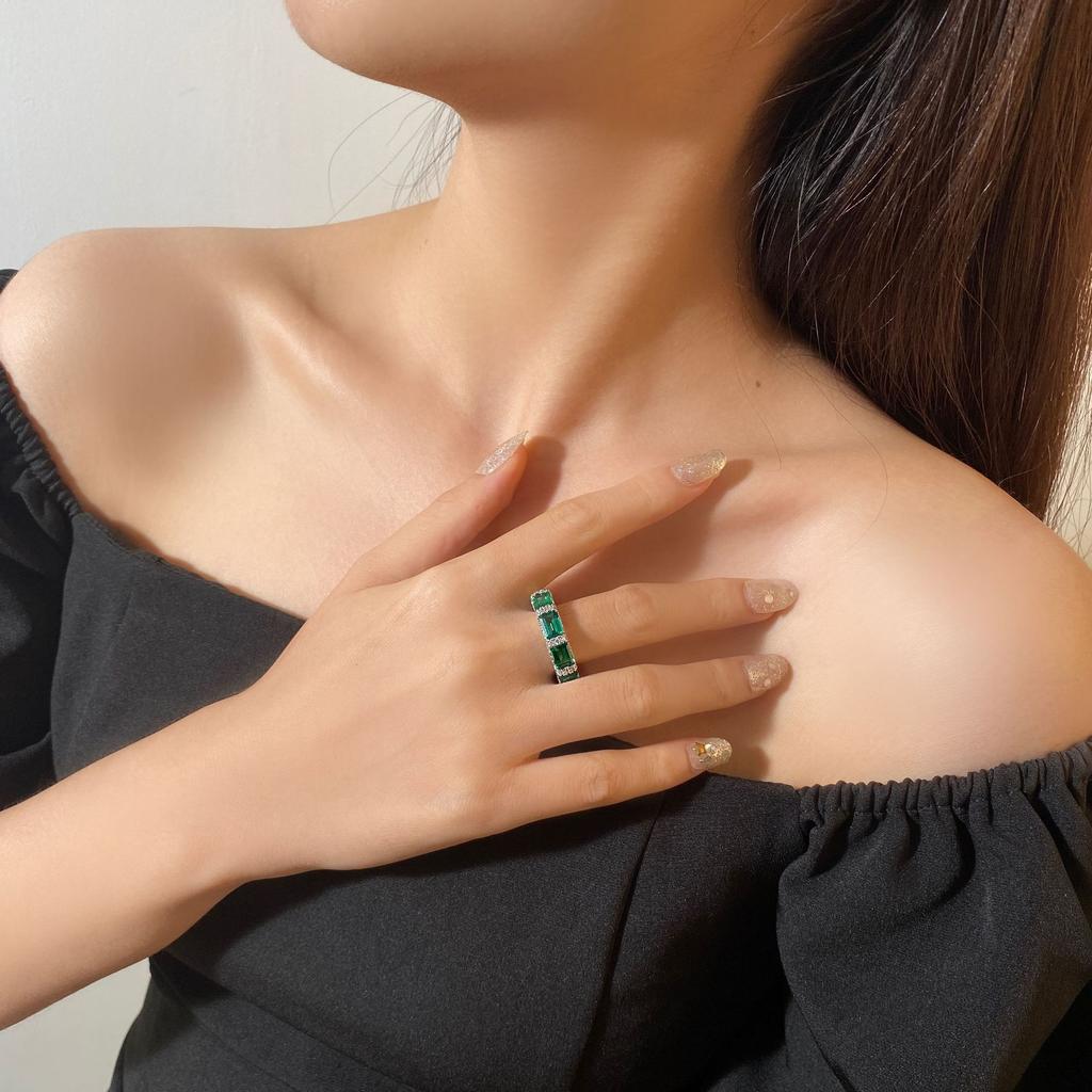 Gica Gema Кольцо из стерлингового серебра 925 пробы, светлое, роскошное, High Sense, 5*7 мм, с цирконами для женщин, свадебное, помолвочное, вечерние, ювелирные украшения