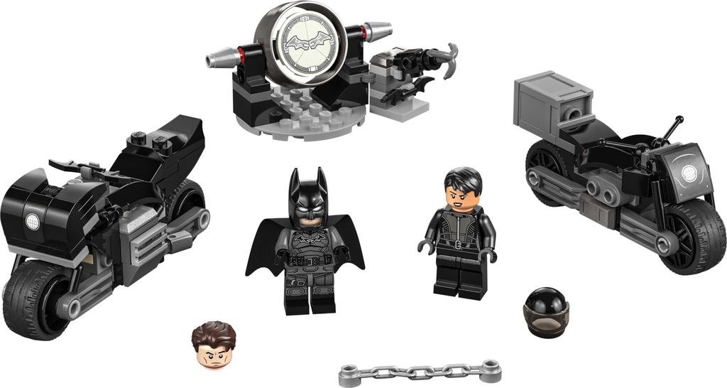 LEGO Super Heroes Batman Selina Kyle Motorcycle Chase 76179 Игрушечный блок Present Superhero American Comics Vehicle Vehicle Sentai Hero Boys 6 лет