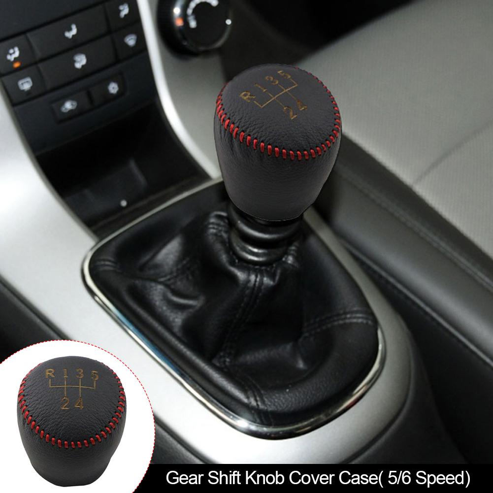 Кожаные хомуты переключения передач для 5-6-ступенчатой механической коробки передач Chevrolet Cruze Sedan Hatchback 2009-2016, ручка переключения передач, чехол для ручного тормоза, передняя часть