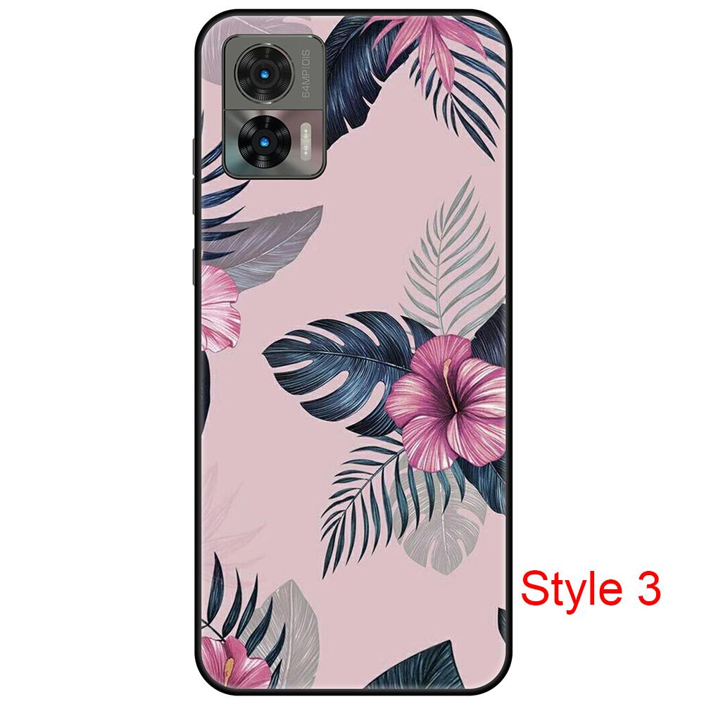For Moto Edge 30 Neo Case, Motorola Edge 30 Lite Cute Case Girls Women, Black Slim Anti Scratch TPU Shockproof Protective Case for Edge 30 Neo Case