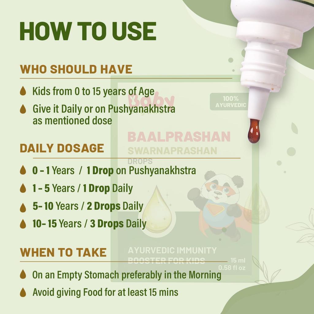 Babyorgano Ayurvedic Immunity Booster and Oral Care Product Combo Pack for New Born & Kids - Swarnaprashan Drop and Strawberry Flavored Fluoride