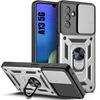 Protective Case - BOOLING - for Samsung Galaxy A13 5G - Silver - Shockproof - 360° Stand