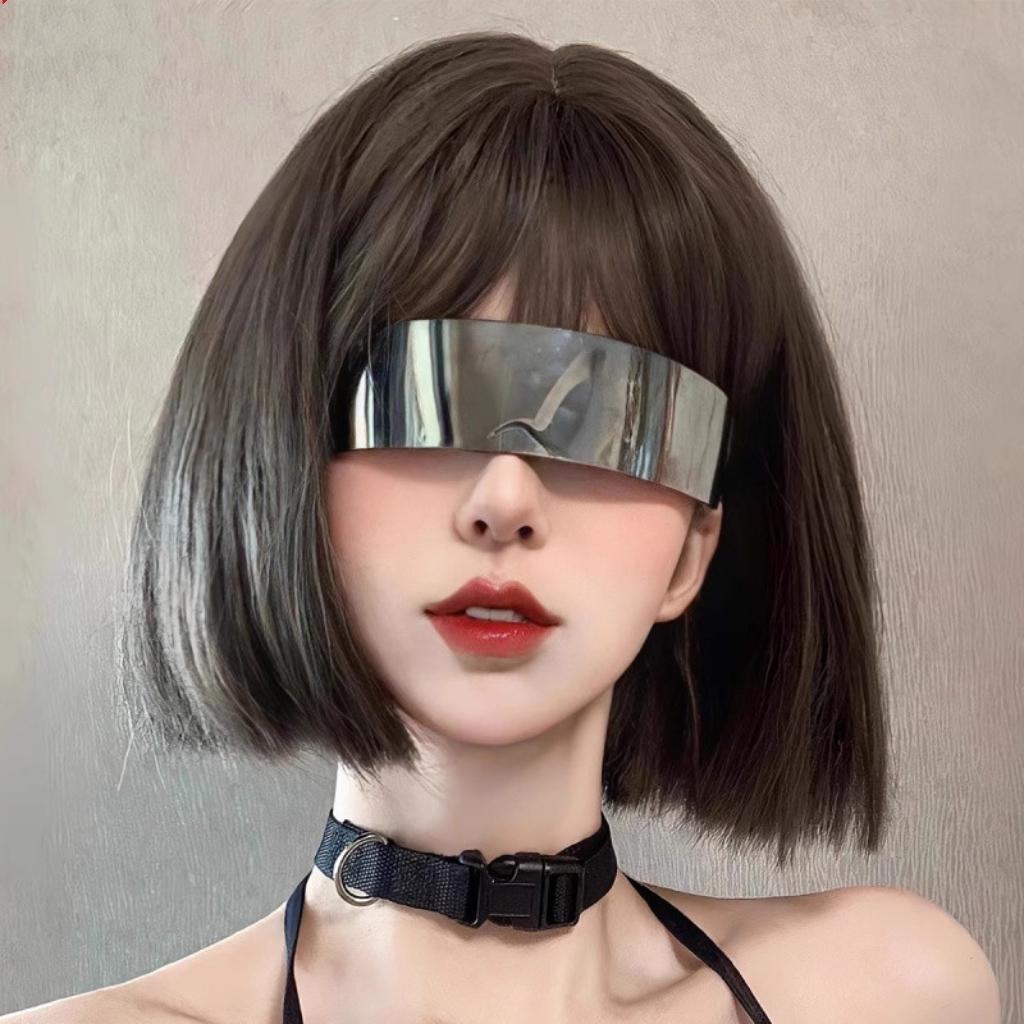 Новые Солнцезащитные Очки Y2k Женские Мужские Оверсайз Прямоугольные Градиентные Очки-Маска Очки от Солнца Стимпанк Очки Очки Зеркальные Очки