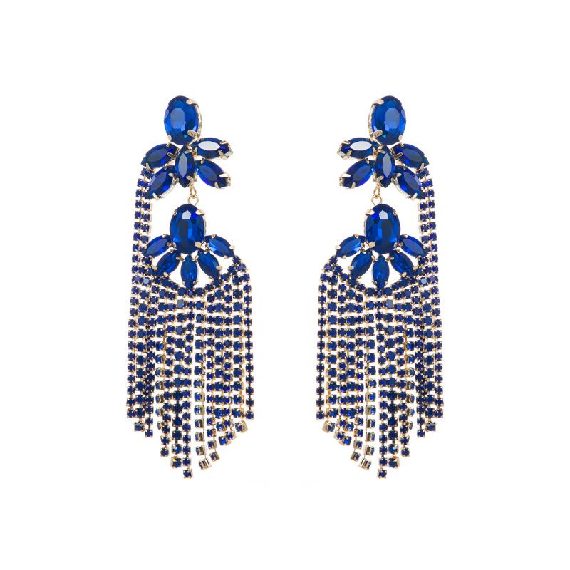 Женские серьги-капли с кисточками, серьги-подвески из титанового стального сплава, акриловые красочные хрустальные многослойные цветочные геометрические украшения для ушей