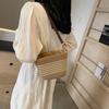 Модная брендовая женская маленькая сумочка Simplicity Straw Fabric Bucket Crossbody сумка через плечо летний пляжный кошелек для женщин на отдыхе