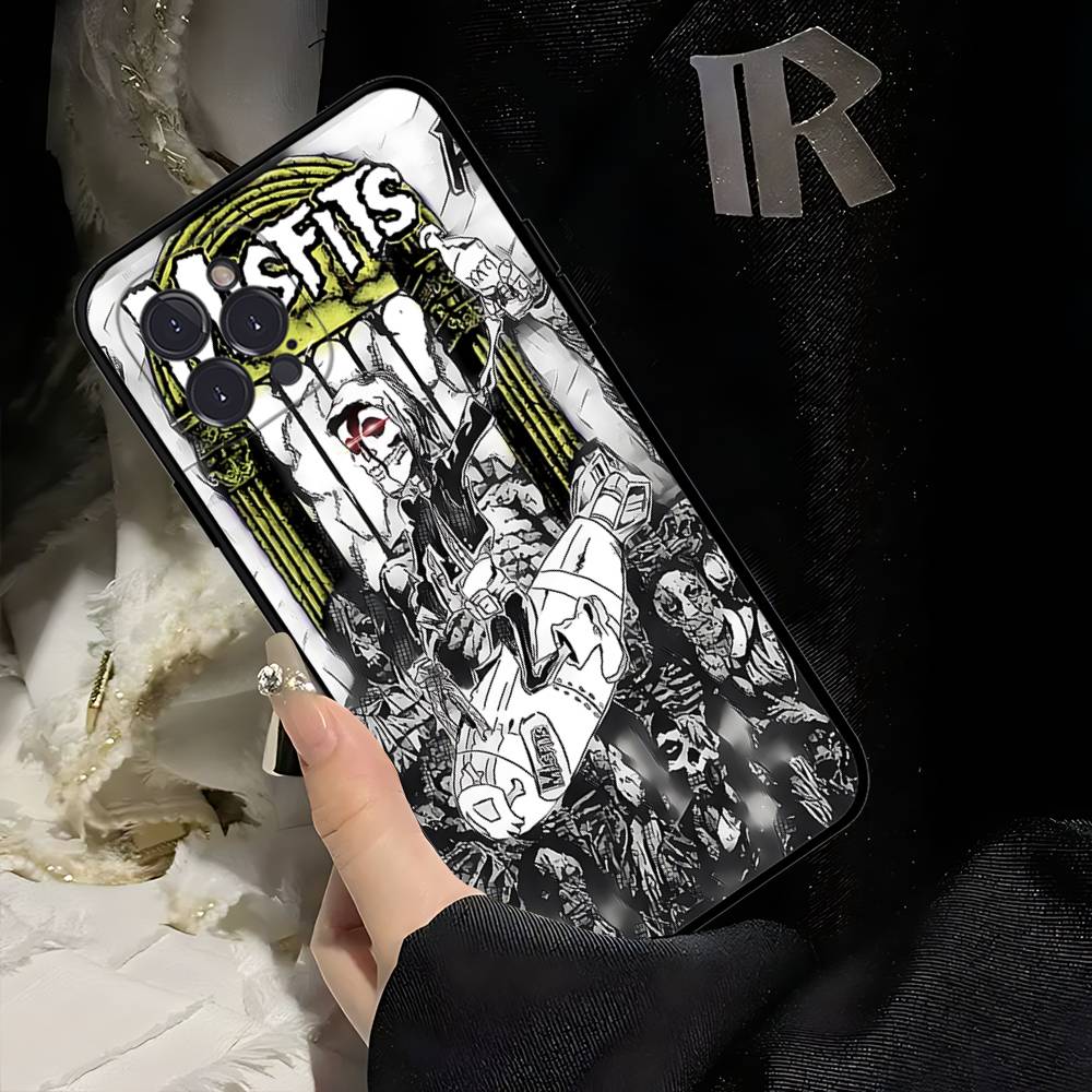 Чехол для телефона M-Misfits G-Glenn Danzig Для IPhone 16 Pro Max 15 17 Plus 14 13 12 Mini 11 Черный Чехол