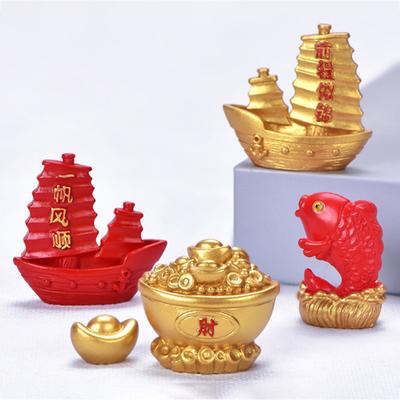 Благоприятный фен-шуй Фа Цай Денежное дерево Золотой слиток Сумка Удача Весенний фестиваль