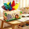 Interactive Baby Montessori Boxes Educational Infant Pull Along Tissue Box Toys  Finger Exercising