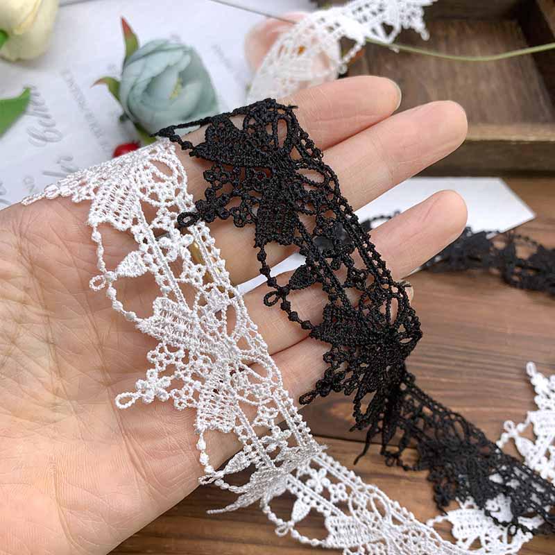Высококачественная вышитая кружевная лента 3,5 см для DIY одежды в стиле Лолита