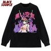 Men Hip Hop T Shirt Streetwear Japanese Cartoon Sexy Girl Tshirt Harajuku HipHop Oversize Tshirt Anime Cotton Tops Tees