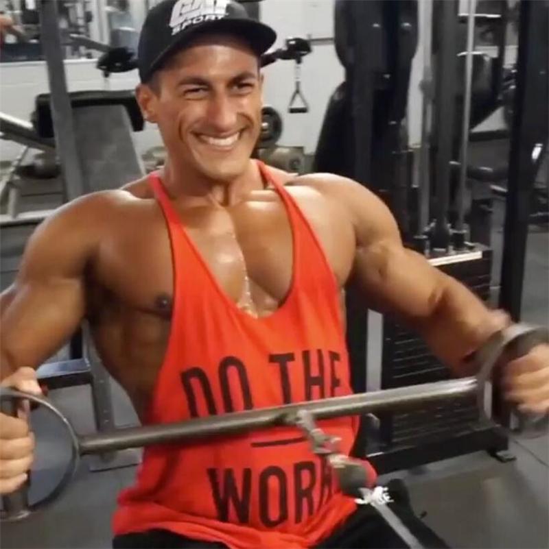 Muscleguys Бодибилдинг Фитнес Golds Gym Футболки с буквенным принтом и графическим принтом Хлопковые майки на бретелях