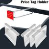 50PCS Transparent Label Holder Double Line Hook Price Tag Display Holders  Supermarket