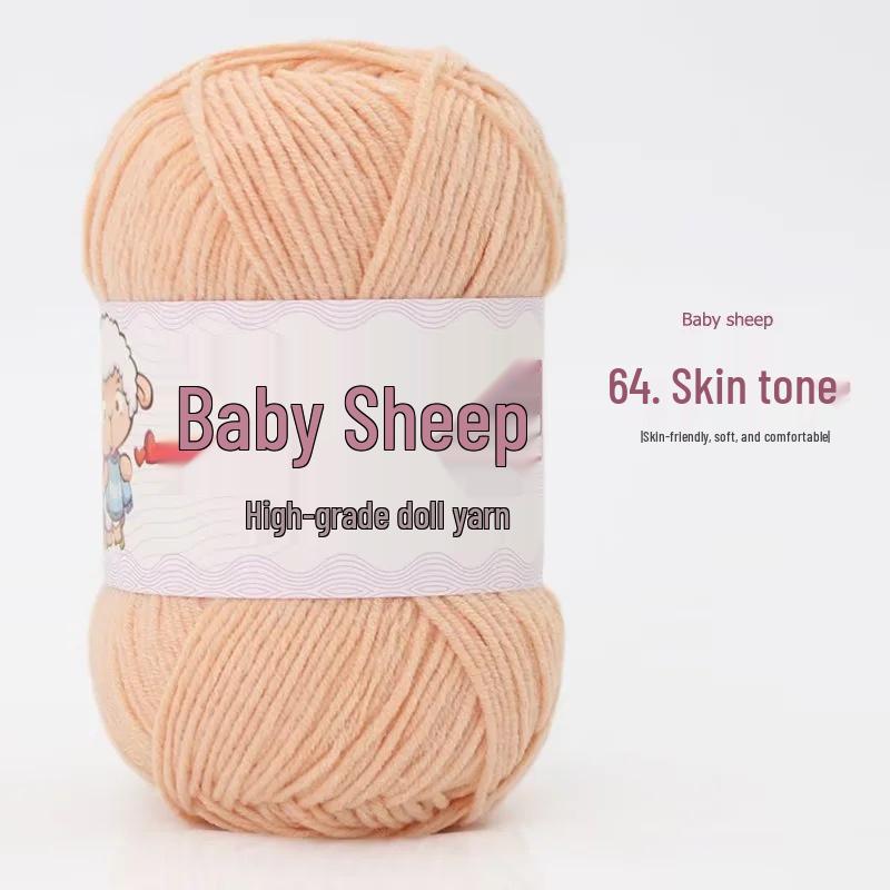 Пряжа из 4 нитей combed milk cotton (хлопок с молочным протеином) в мотке, для вязания спицами и крючком своими руками: Идеально для детских свитеров и шарфов