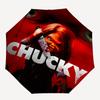 1pc The Dark Doll Chucky Automatic Opening and Closing Folding - A Good Choice for Gifts, Fashionable and Convenient Umbrella With Cute Cartoon C