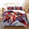 2024 Anime Adult Boys Bedding Set King Single Twin Queen Size Duvetcover Set Fantasia Bed Set Quilt Cover Pillowcase