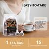 PMOOX Хэюнь Цибао Шурун Чай травяные чайные пакетики нежные, удобные, ароматные и приятные, индивидуально упакованные для ежедневного заваривания 15 шт.