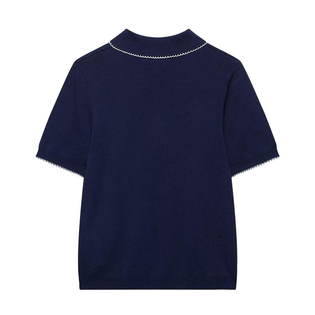 Spring 2025 Women's European & American Style Knit Top: Fashionable, Simple, Versatile