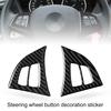 Car Sticker Self-adhesive Interior Trim Carbon Fiber Steering Wheel Button Decal