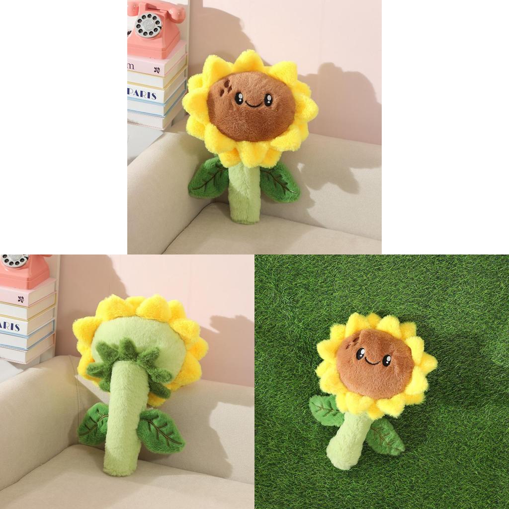 Милый букет из плюшевых подсолнухов Подарок для девочек Наполненный мягким ПП-хлопком