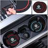 VW Valve Stems Caps Car Sticker For VW Volkswagen Jetta MK5 Golf 2PCS Car Coasters Water Cup Slots Non-Slip Mat Waterproof Cup Pad