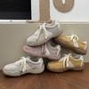 Korean Retro Color Matching Lace-up German Training Shoes for Women's 2025 Spring New Versatile and Comfortable Sports and Leisure Forrest Gump S