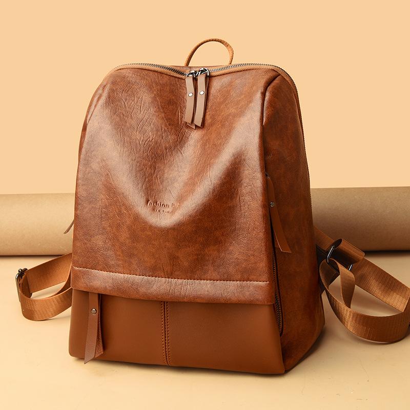 Женская сумка мода мягкая кожа большой емкости рюкзак уличный повседневный рюкзак